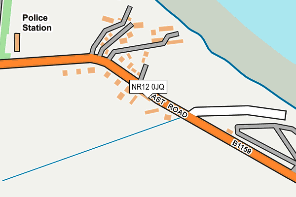 NR12 0JQ map - OS OpenMap – Local (Ordnance Survey)