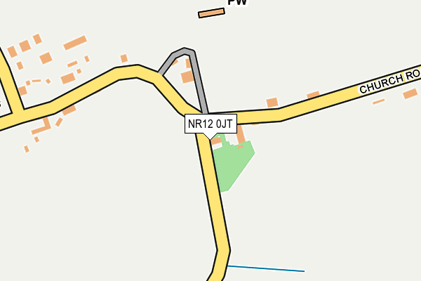 NR12 0JT map - OS OpenMap – Local (Ordnance Survey)