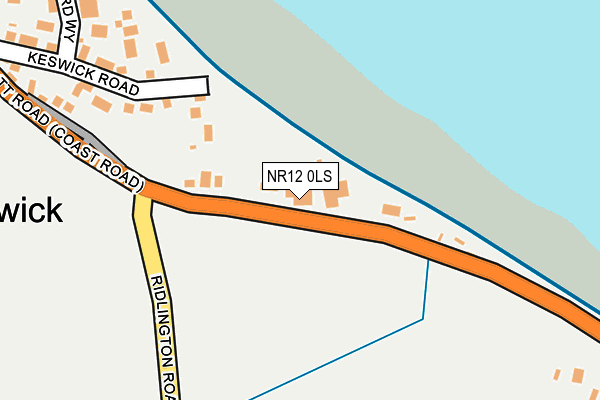 NR12 0LS map - OS OpenMap – Local (Ordnance Survey)