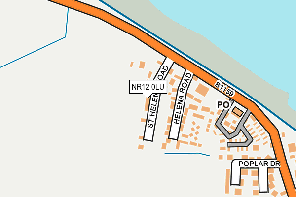 NR12 0LU map - OS OpenMap – Local (Ordnance Survey)