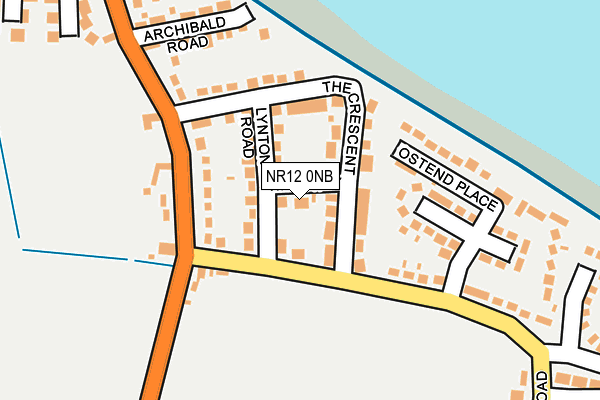 NR12 0NB map - OS OpenMap – Local (Ordnance Survey)