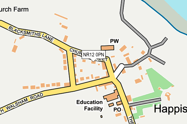 NR12 0PN map - OS OpenMap – Local (Ordnance Survey)