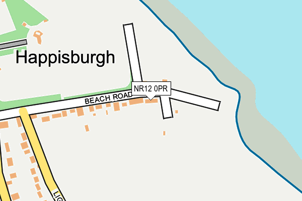NR12 0PR map - OS OpenMap – Local (Ordnance Survey)