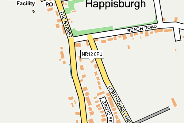 NR12 0PU map - OS OpenMap – Local (Ordnance Survey)