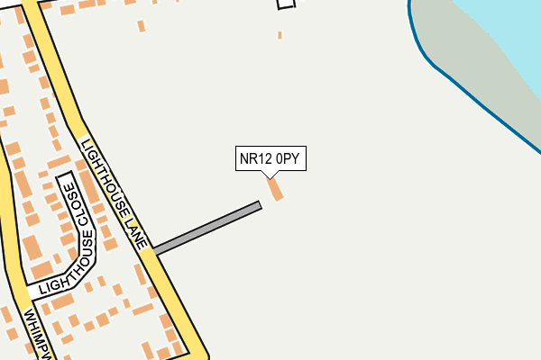 NR12 0PY map - OS OpenMap – Local (Ordnance Survey)