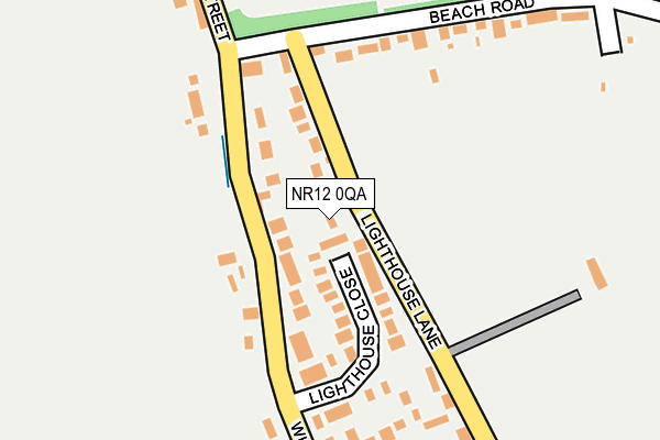 NR12 0QA map - OS OpenMap – Local (Ordnance Survey)