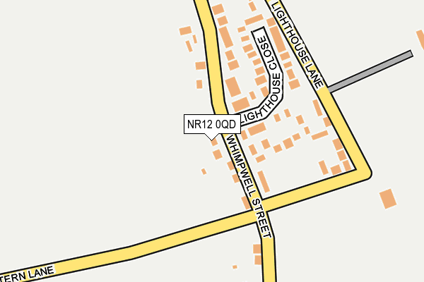 NR12 0QD map - OS OpenMap – Local (Ordnance Survey)