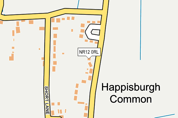 NR12 0RL map - OS OpenMap – Local (Ordnance Survey)