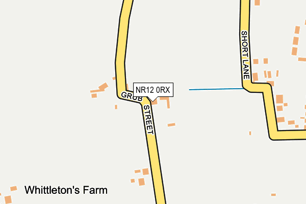 NR12 0RX map - OS OpenMap – Local (Ordnance Survey)