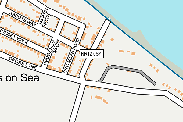 NR12 0SY map - OS OpenMap – Local (Ordnance Survey)