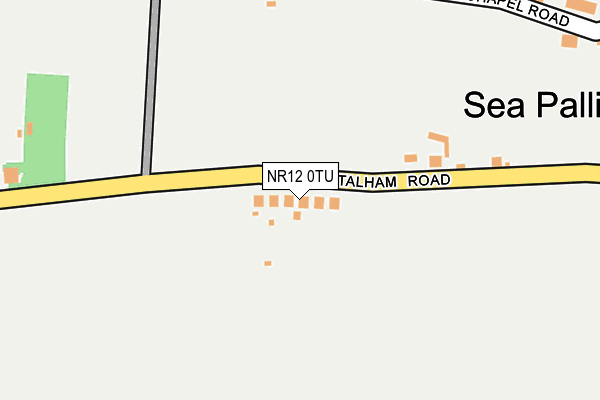 NR12 0TU map - OS OpenMap – Local (Ordnance Survey)