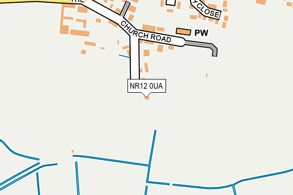 NR12 0UA map - OS OpenMap – Local (Ordnance Survey)