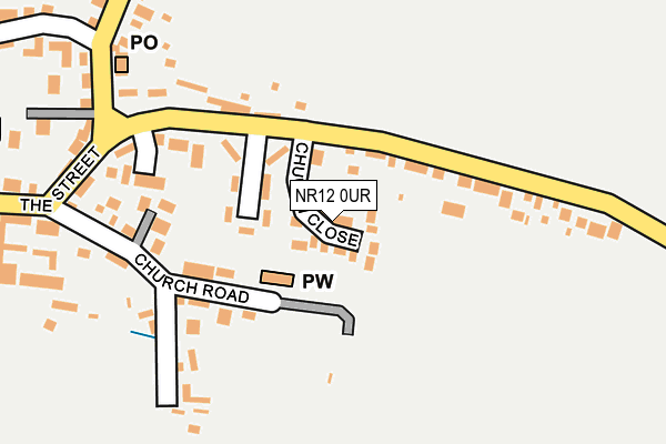 NR12 0UR map - OS OpenMap – Local (Ordnance Survey)