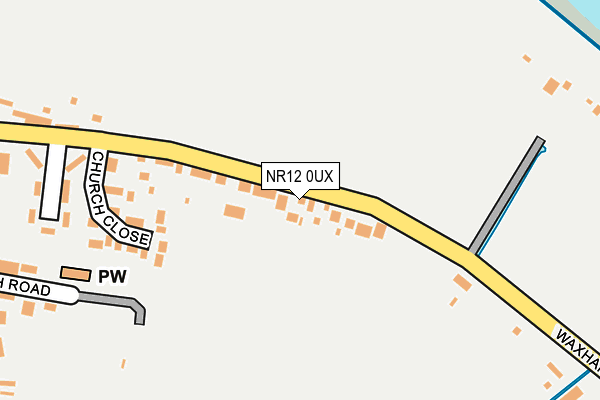 NR12 0UX map - OS OpenMap – Local (Ordnance Survey)