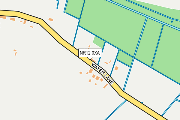 NR12 0XA map - OS OpenMap – Local (Ordnance Survey)