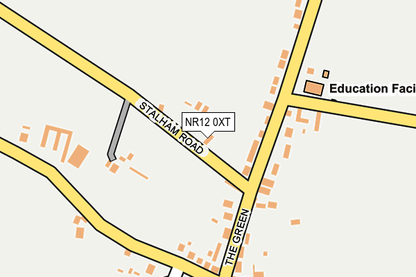 NR12 0XT map - OS OpenMap – Local (Ordnance Survey)