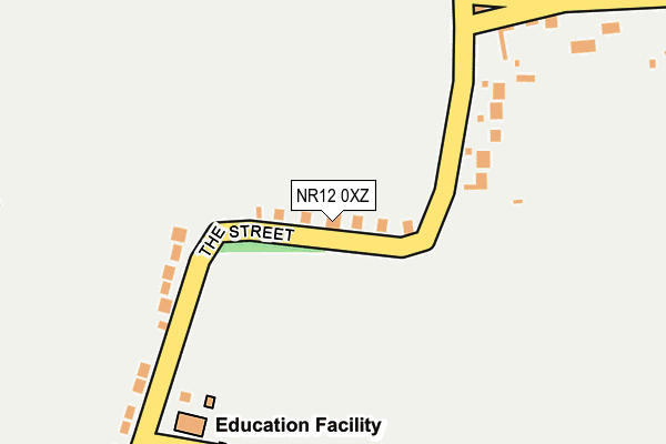 NR12 0XZ map - OS OpenMap – Local (Ordnance Survey)