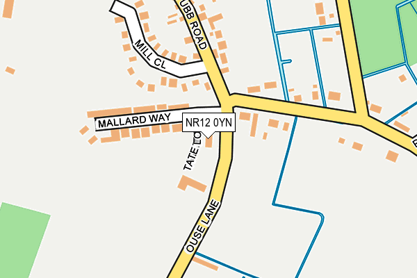 NR12 0YN map - OS OpenMap – Local (Ordnance Survey)