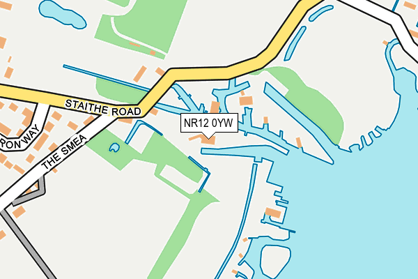 NR12 0YW map - OS OpenMap – Local (Ordnance Survey)