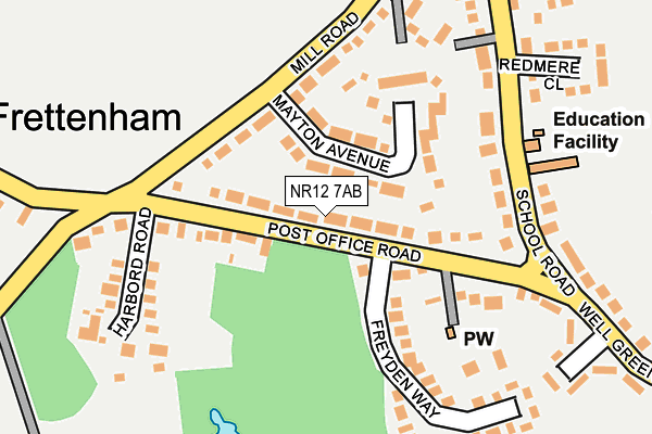 NR12 7AB map - OS OpenMap – Local (Ordnance Survey)