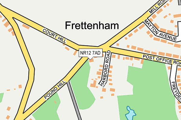NR12 7AD map - OS OpenMap – Local (Ordnance Survey)
