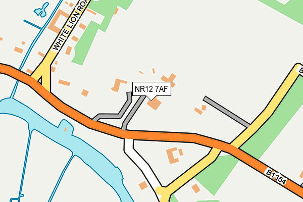 NR12 7AF map - OS OpenMap – Local (Ordnance Survey)