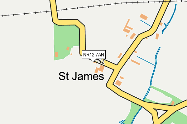 NR12 7AN map - OS OpenMap – Local (Ordnance Survey)