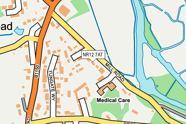 NR12 7AT map - OS OpenMap – Local (Ordnance Survey)