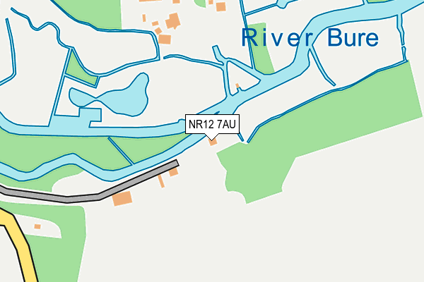 NR12 7AU map - OS OpenMap – Local (Ordnance Survey)