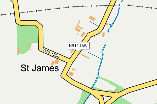 NR12 7AW map - OS OpenMap – Local (Ordnance Survey)