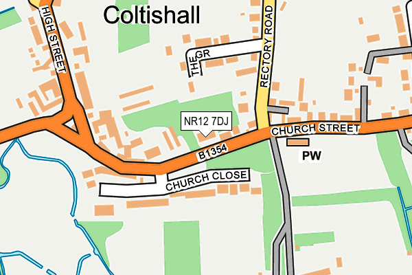 NR12 7DJ map - OS OpenMap – Local (Ordnance Survey)