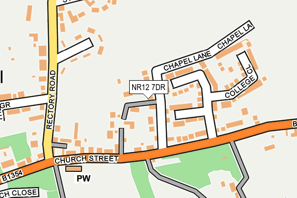 NR12 7DR map - OS OpenMap – Local (Ordnance Survey)