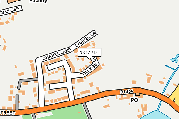 NR12 7DT map - OS OpenMap – Local (Ordnance Survey)