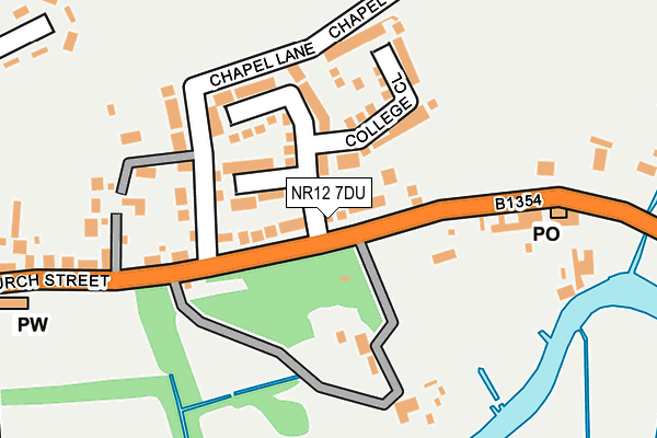 NR12 7DU map - OS OpenMap – Local (Ordnance Survey)