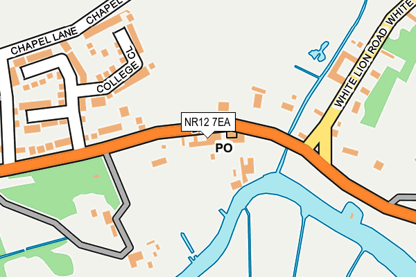 NR12 7EA map - OS OpenMap – Local (Ordnance Survey)