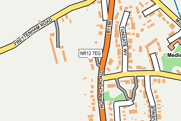 NR12 7EG map - OS OpenMap – Local (Ordnance Survey)