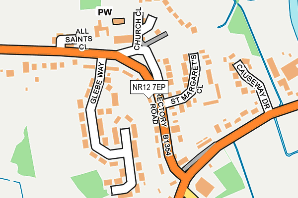 NR12 7EP map - OS OpenMap – Local (Ordnance Survey)