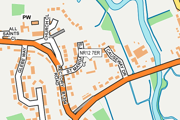 NR12 7ER map - OS OpenMap – Local (Ordnance Survey)