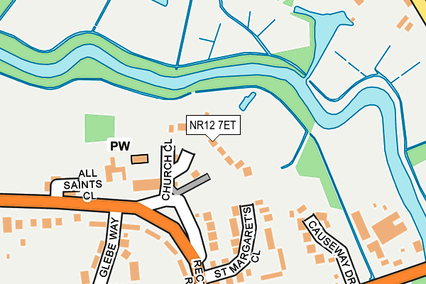 NR12 7ET map - OS OpenMap – Local (Ordnance Survey)