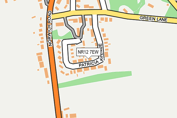 NR12 7EW map - OS OpenMap – Local (Ordnance Survey)