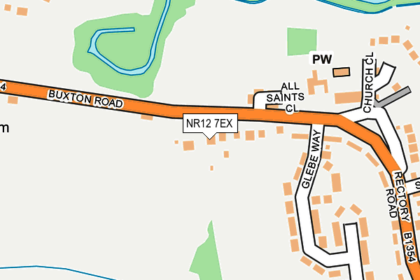 NR12 7EX map - OS OpenMap – Local (Ordnance Survey)