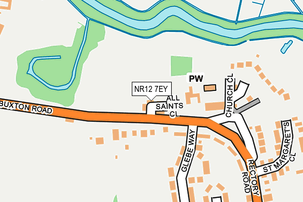 NR12 7EY map - OS OpenMap – Local (Ordnance Survey)