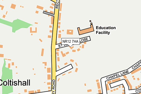 NR12 7HA map - OS OpenMap – Local (Ordnance Survey)