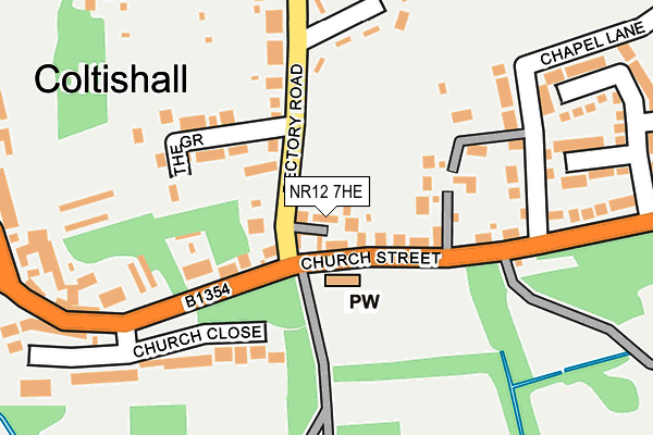 NR12 7HE map - OS OpenMap – Local (Ordnance Survey)