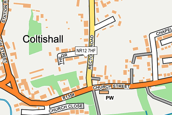 NR12 7HF map - OS OpenMap – Local (Ordnance Survey)