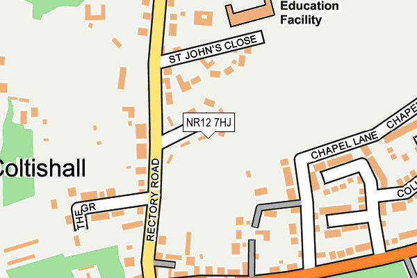 NR12 7HJ map - OS OpenMap – Local (Ordnance Survey)