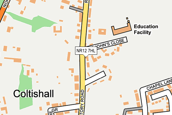 Map of KARIN DEWING LTD at local scale