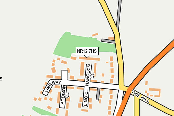 NR12 7HS map - OS OpenMap – Local (Ordnance Survey)