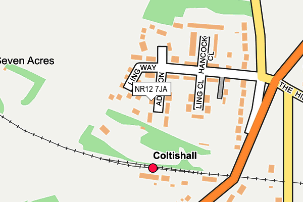 NR12 7JA map - OS OpenMap – Local (Ordnance Survey)