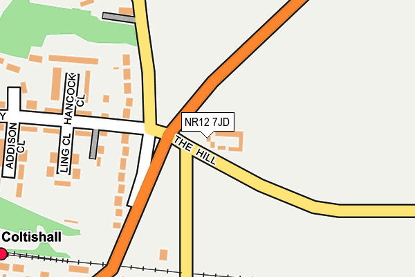 NR12 7JD map - OS OpenMap – Local (Ordnance Survey)